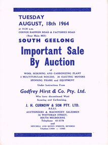 Document - IAN DYETT COLLECTION: AUCTION CATALOGUE - GODFREY HIRST & CO PTY LTD