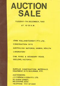 Document - IAN DYETT COLLECTION: AUCTION CATALOGUE