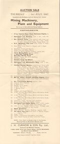 Document - IAN DYETT COLLECTION: AUCTION CATALOGUE - BROWNHILL GOLD MINING SYNDICATE