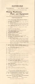 Document - IAN DYETT COLLECTION: AUCTION CATALOGUE - BROWNHILL GOLD MINING SYNDICATE