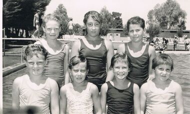 Photograph - BERT GRAHAM COLLECTION: SEVEN SWIMMERS