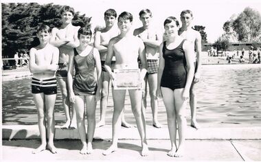 Photograph - BERT GRAHAM COLLECTION: EIGHT SWIMMERS