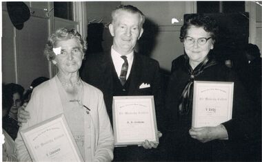 Photograph - BERT GRAHAM COLLECTION: MRS CHALKLEY, BERT GRAHAM, MRS REILL