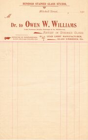 Document - IAN DYETT COLLECTION: OWEN W WILLIAMS