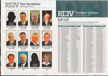 Document - IAN DYETT COLLECTION: REIV PRESIDENT LUNCHEON 29/4/2016