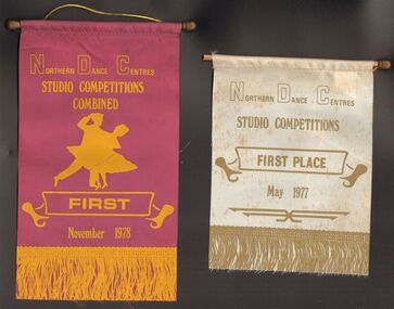 Ephemera - PETER ELLIS COLLECTION: NORTHERN DANCE CENTERS BANNERS, May, 1977