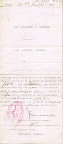 Document - JOHANSON COLLECTION: RICHARDS TO MELROSE CONVEYANCE