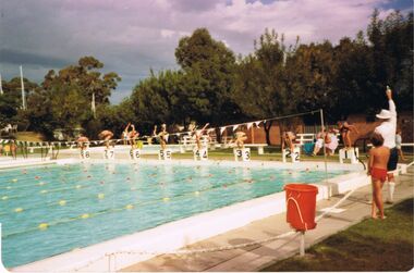Photograph - BERT GRAHAM COLLECTION: BENDIGO EAST SWIMMING POOL, 1981