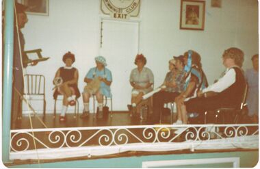 Photograph - BERT GRAHAM COLLECTION: EIGHT PEOPLE IN FANCY COSTUMES, 1981