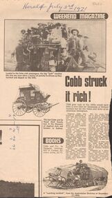 Newspaper - COBB & CO, 3rd July 1971