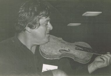 Photograph - PETER ELLIS COLLECTION: MAN PLAYING VIOLIN
