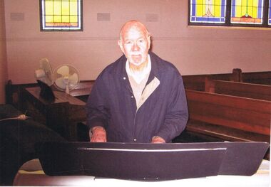 Photograph - PETER ELLIS COLLECTION: MAN PLAYING ORGAN