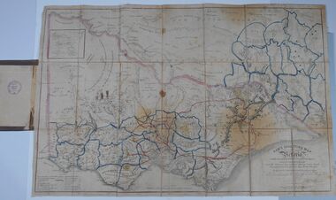 Document - HARRIS COLLECTION: HAMS SQUATTING MAP OF VICTORIA, PORT PHILLIP DISTRICT, NSW