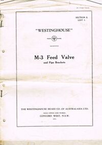 Document - WESTINGHOUSE M3 FEED VALVE