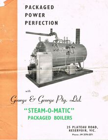 Document - BROCHURE 'STEAM-O-MATIC' PACKAGED BOILERS