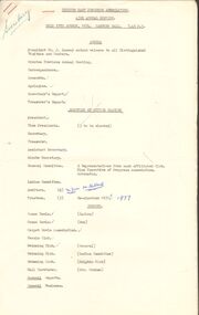 Document - BERT GRAHAM COLLECTION: BENDIGO EAST PROGRESS ASSOCIATION, 19/8/1974 - 25/3/1992