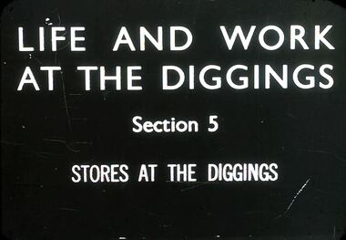 Slide - DIGGERS & MINING. STORES AT THE DIGGINGS, c1850s