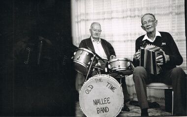 Photograph - PETER ELLIS COLLECTION: THE OLD TIME MALLEE BAND