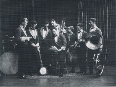 Photograph - PETER ELLIS COLLECTION: BAND ON STAGE