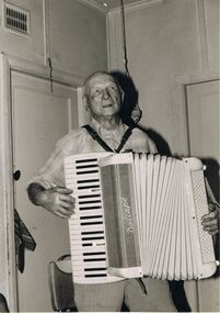 Photograph - PETER ELLIS COLLECTION: MAN PLAYING ACCORDION