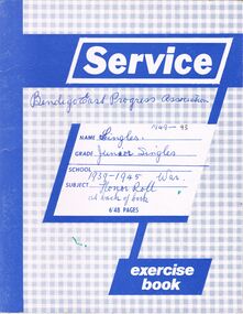 Document - BERT GRAHAM COLLECTION: BENDIGO EAST PROGRESS ASSOCIATION, SINGLES, 1939 - 1945