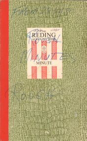 Document - BERT GRAHAM COLLECTION: BENDIGO EAST PROGRESS ASSOCIATION, 28/4/1980 - 26/8/1987
