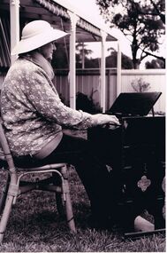 Photograph - PETER ELLIS COLLECTION: LADY PLAYING HARPSICHORD