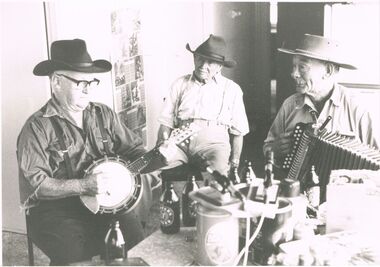 Photograph - PETER ELLIS COLLECTION: MEN PLAYING MUSICAL INSTRUMENTS