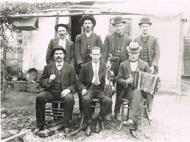 Photograph - PETER ELLIS COLLECTION: GROUP OF MEN