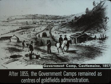 Slide - DIGGERS & MINING. THE GOLD LICENCE, c1857