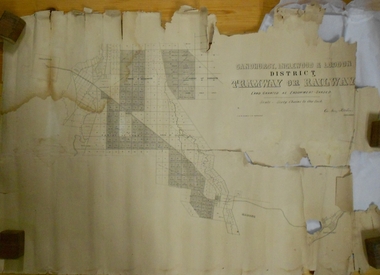 Map - MARKS COLLECTION: TRAMWAY OR RAILWAY MAP SANDHURST