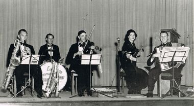 Photograph - PETER ELLIS COLLECTION: BAND ON STAGE