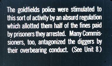 Slide - DIGGERS & MINING. THE GOLD LICENCE, c1850s