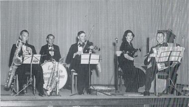 Photograph - PETER ELLIS COLLECTION: BAND ON STAGE
