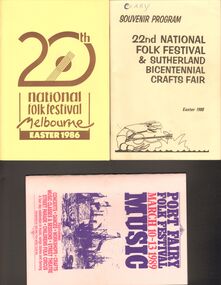 Document - PETER ELLIS COLLECTION: FOLK FESTIVALS HANDBOOKS
