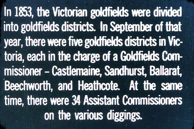 Slide - DIGGERS & MINING. THE GOLD LICENCE, c1853