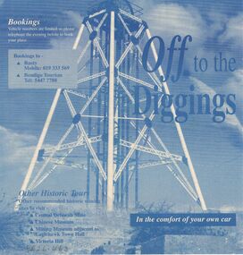 Document - PETER ELLIS COLLECTION: OFF TO THE DIGGINGS BROCHURE