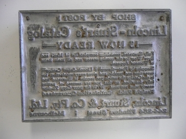 Tool - PRINTERS PLATE