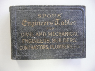 Book - SPONS ENGINEERS TABLES, 1924
