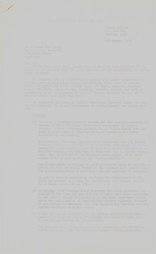 Document - PETER ELLIS COLLECTION: LETTER, 4th October, 1976