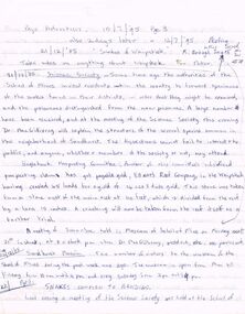 Document - PETER ELLIS COLLECTION: NOTES FROM BENDIGO ADVERTISER