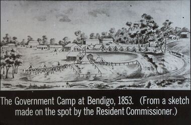 Slide - DIGGERS & MINING. THE GOLD LICENCE, c1853