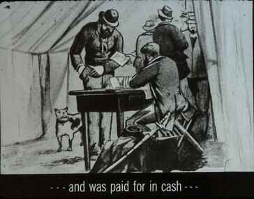 Slide - DIGGERS & MINING. THE GOLD LICENCE, c1850s