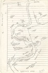 Document - PETER ELLIS COLLECTION: SKETCH OF THE BARFOLD GORGE
