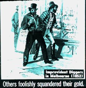 Slide - DIGGERS & MINING. THE DIGGINGS THE DIGGERS, c1852
