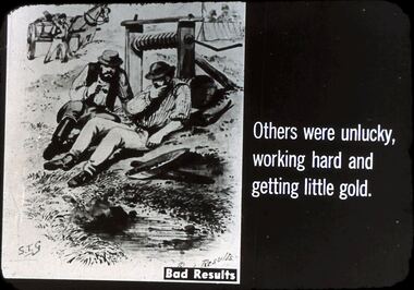 Slide - DIGGERS & MINING. THE DIGGINGS THE DIGGERS, c1850s
