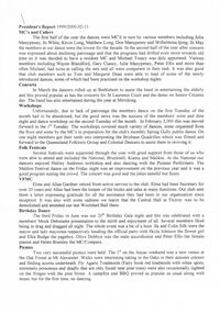 Document - PETER ELLIS COLLECTION: BUSH DANCE AND MUSIC CLUB BENDIGO