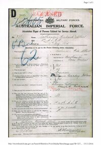 Document - HOWARD AND VIOLET JOLLEY COLLECTION: VARIOUS PAPERS