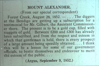 Slide - DIGGERS & MINING. THE DIGGINGS THE DIGGERS, c9 Sep 1852