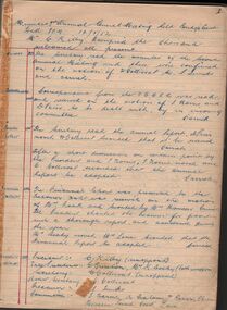 Document - BERT GRAHAM COLLECTION: BENDIGO EAST PROGRESS CARPET BOWLS ASSOCIATION, 13/3/1952 - 3/3/1962